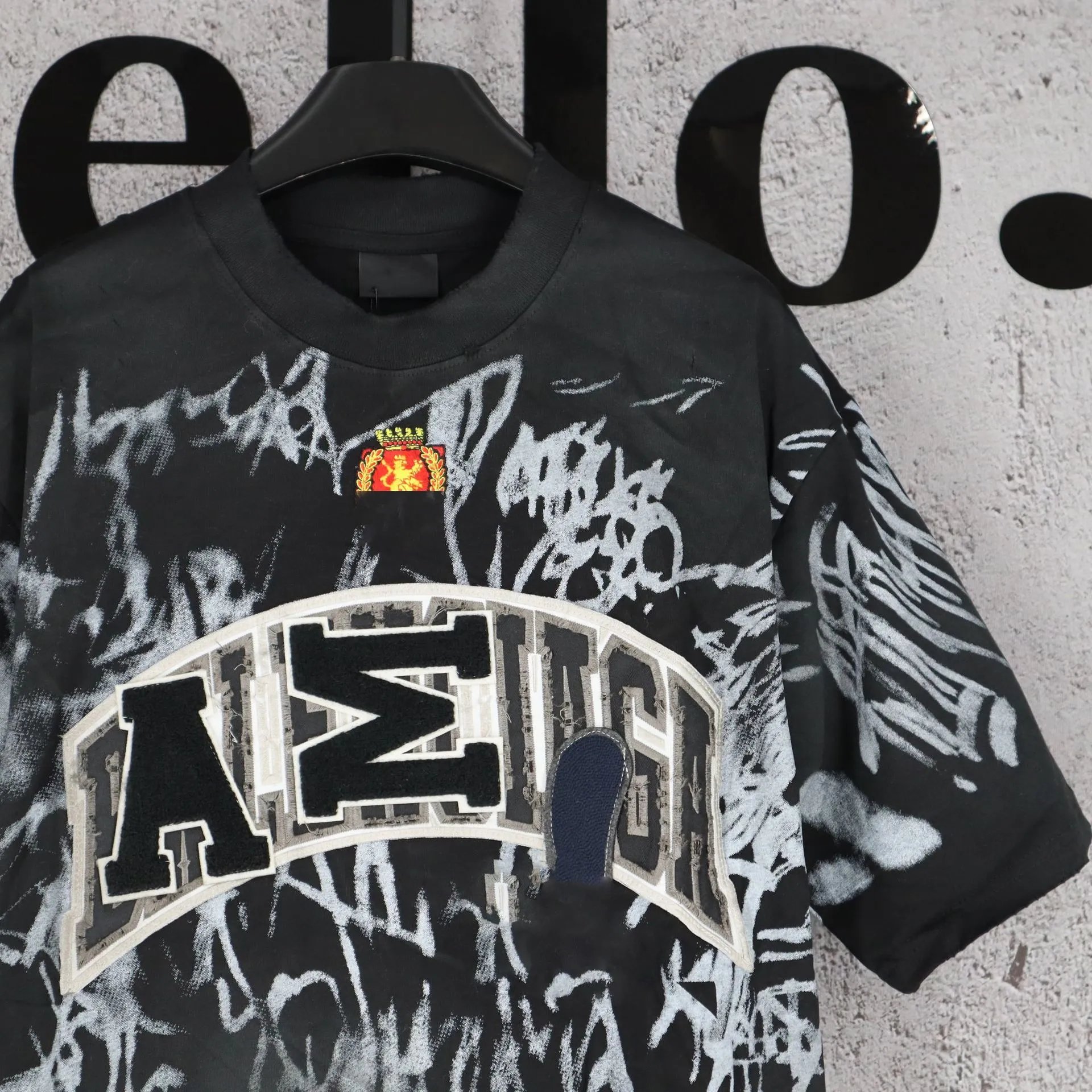 Embroidered Distressed T-Shirt photo 8