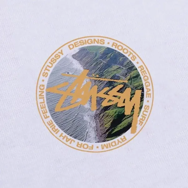 Stussy Surf Circle Graphic T-Shirt White - 9