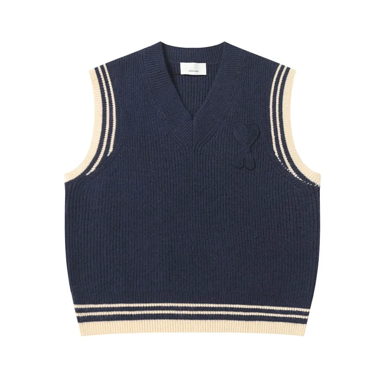 Love embroidered knitted sweater casual loose and versatile couple style(pic5) Love embroidered knitted sweater casual loose and versatile couple style