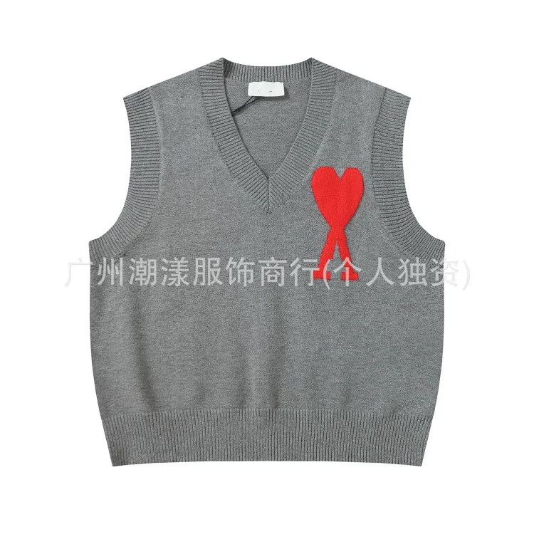 Love embroidered knitted sweater casual loose and versatile couple style(pic39) Love embroidered knitted sweater casual loose and versatile couple style