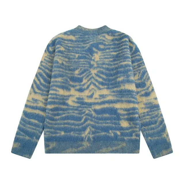 Acne Studios Knitwear Crewneck patterned knit sweater product detail image 4