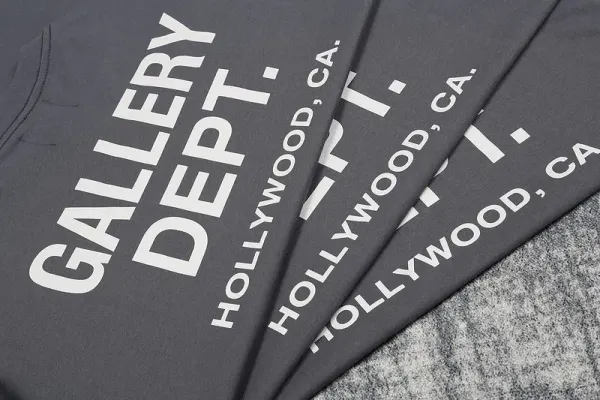 Gallery Dept Gallery Dept. Hollywood Long Sleeve Tee Charcoal Gray T-Shirts - 9