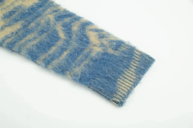 Acne Studios Knitwear Crewneck patterned knit sweater product detail image 9