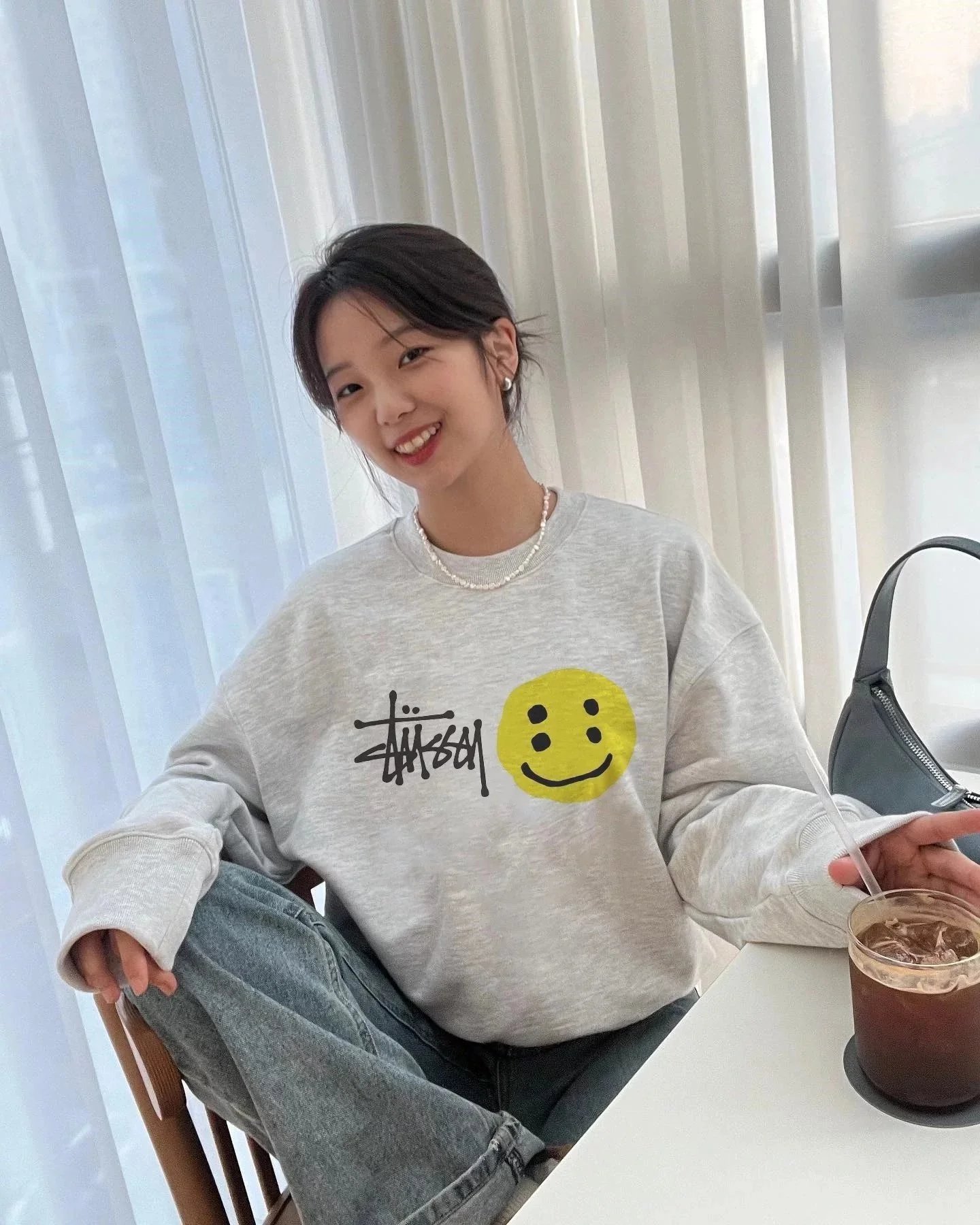 Stussy Landing LS Smiley Letter Hoodie photo 3