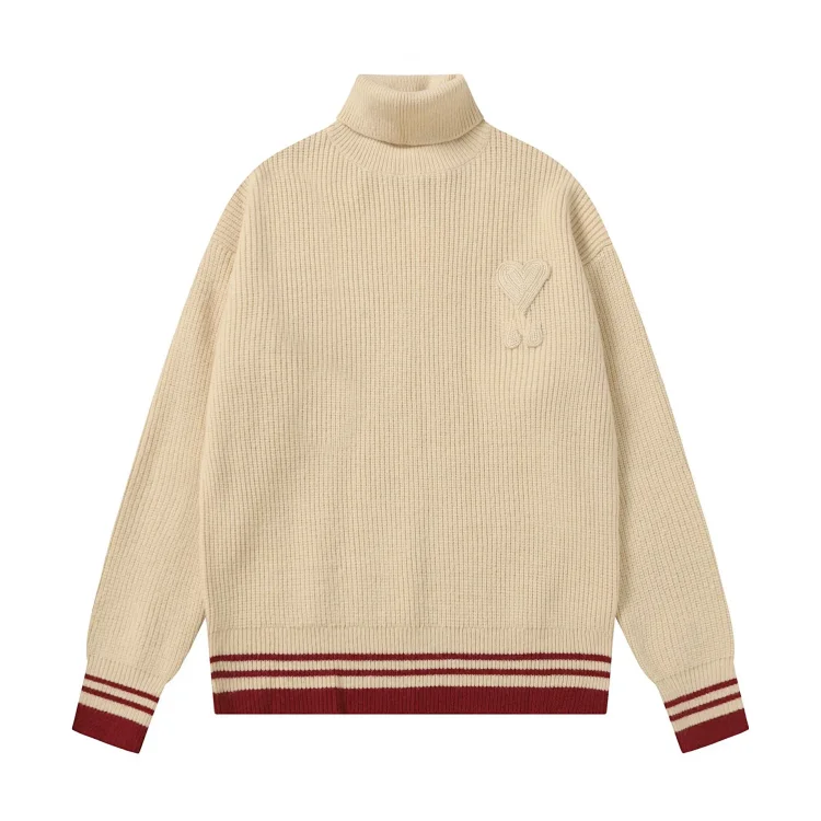 Love embroidered knitted sweater casual loose and versatile couple style(pic27) Love embroidered knitted sweater casual loose and versatile couple style