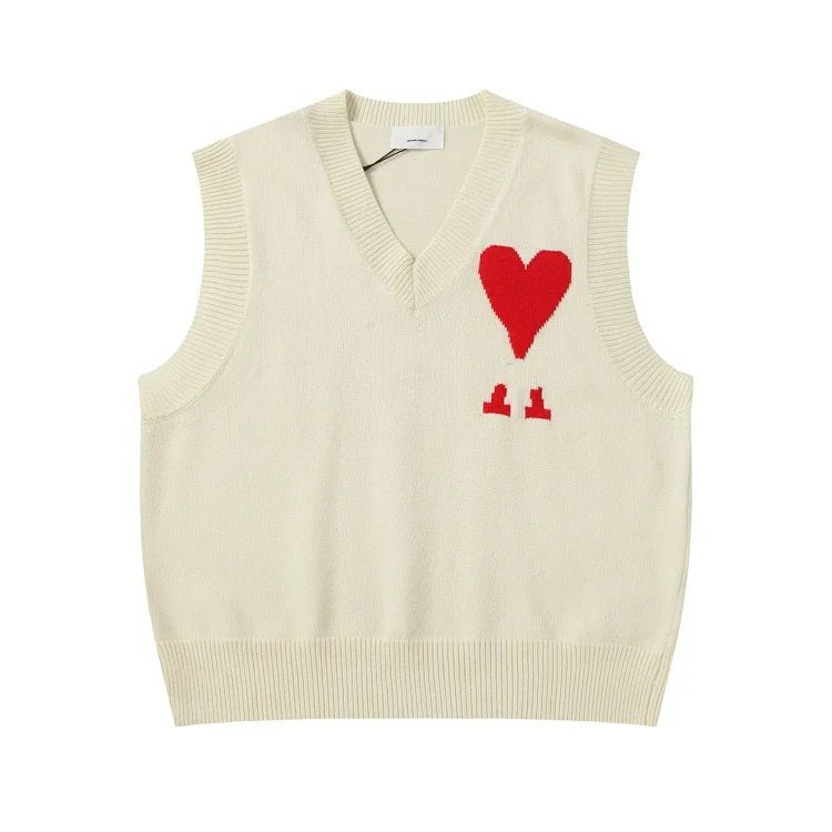 Love embroidered knitted sweater casual loose and versatile couple style(pic38) Love embroidered knitted sweater casual loose and versatile couple style