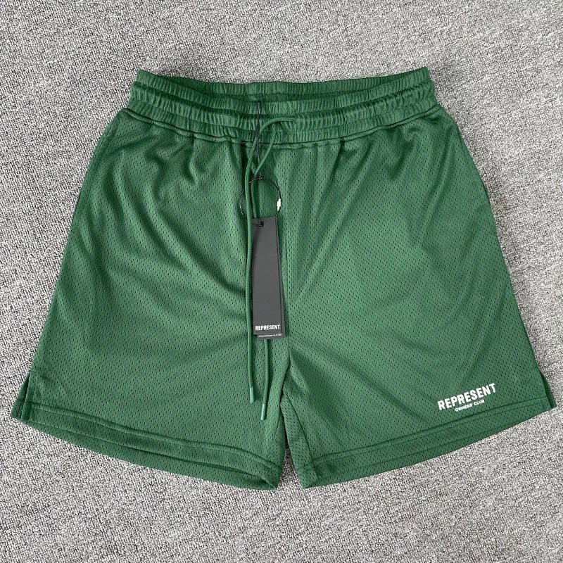 Re Logo Print Mesh American Street Shorts photo 4