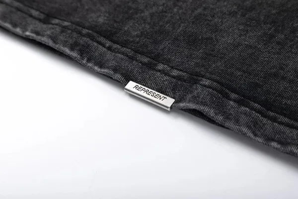 Represent Dinosaur Graphic Washed Black T-Shirt - 9