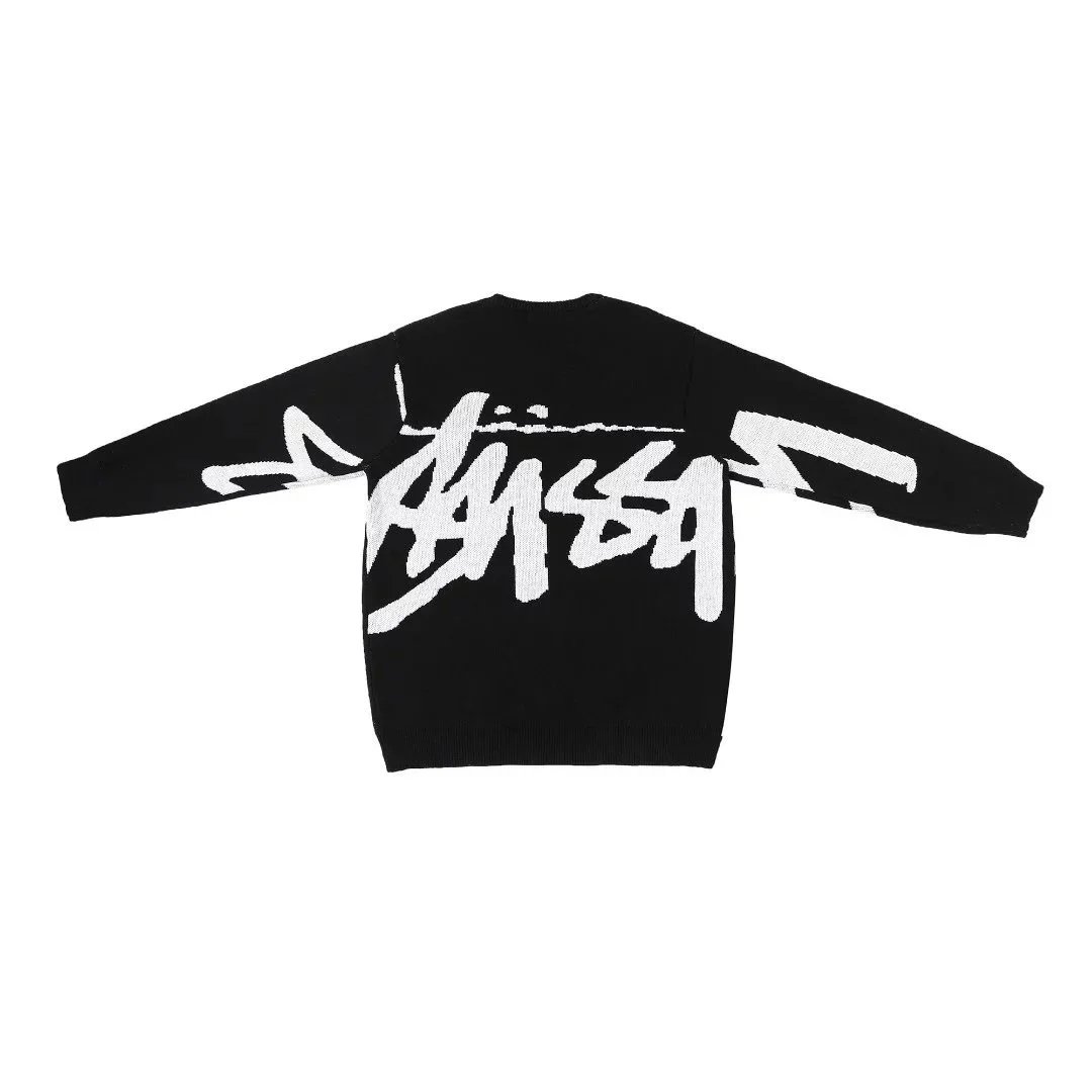 Stussy Large Logo Knit Sweater photo 3
