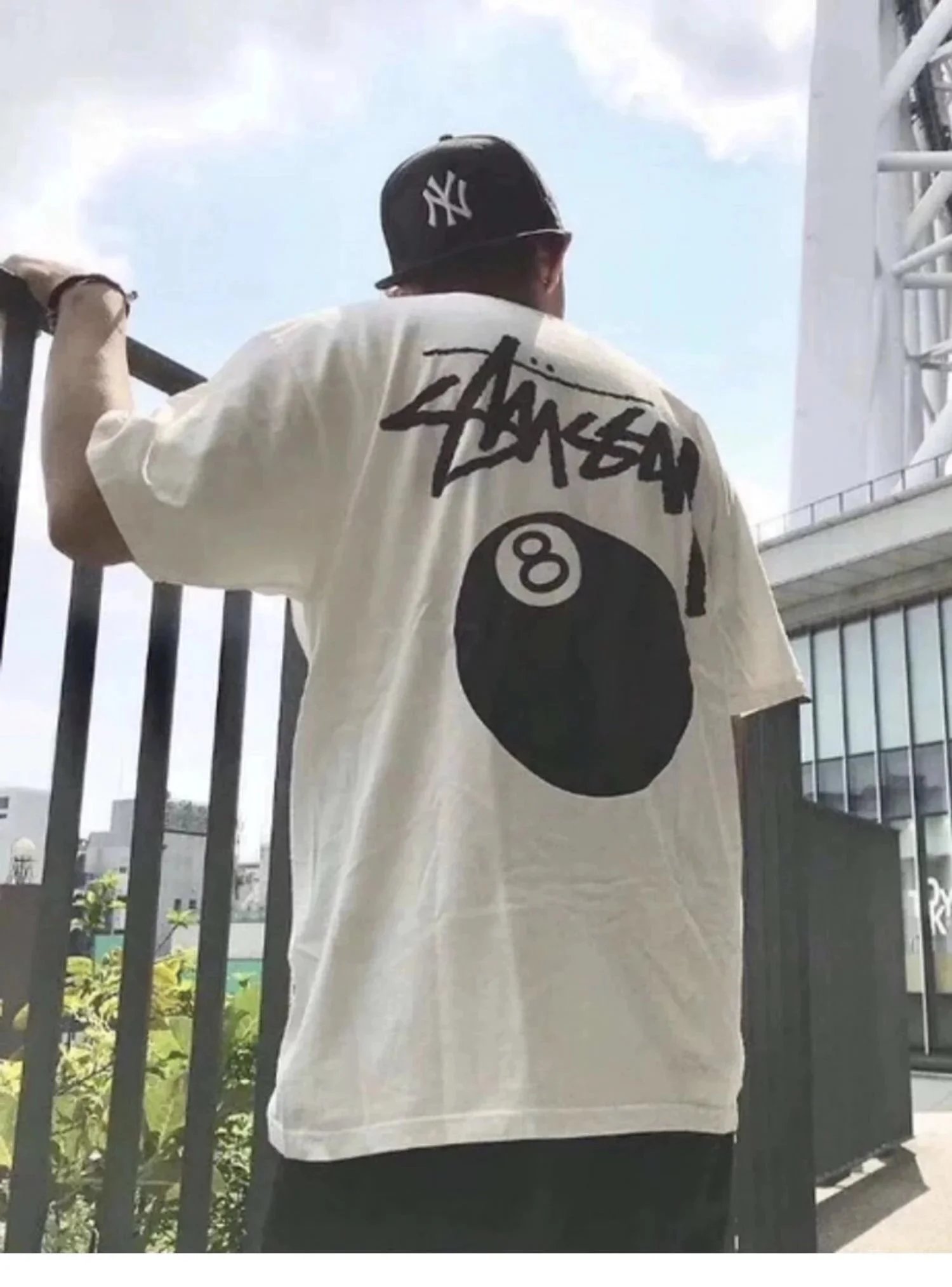 Stussy Black Logo T-Shirt photo 5