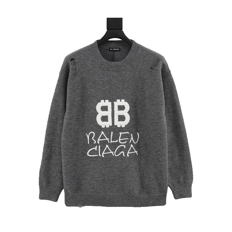 Balenciaga BB Logo Knit Sweater