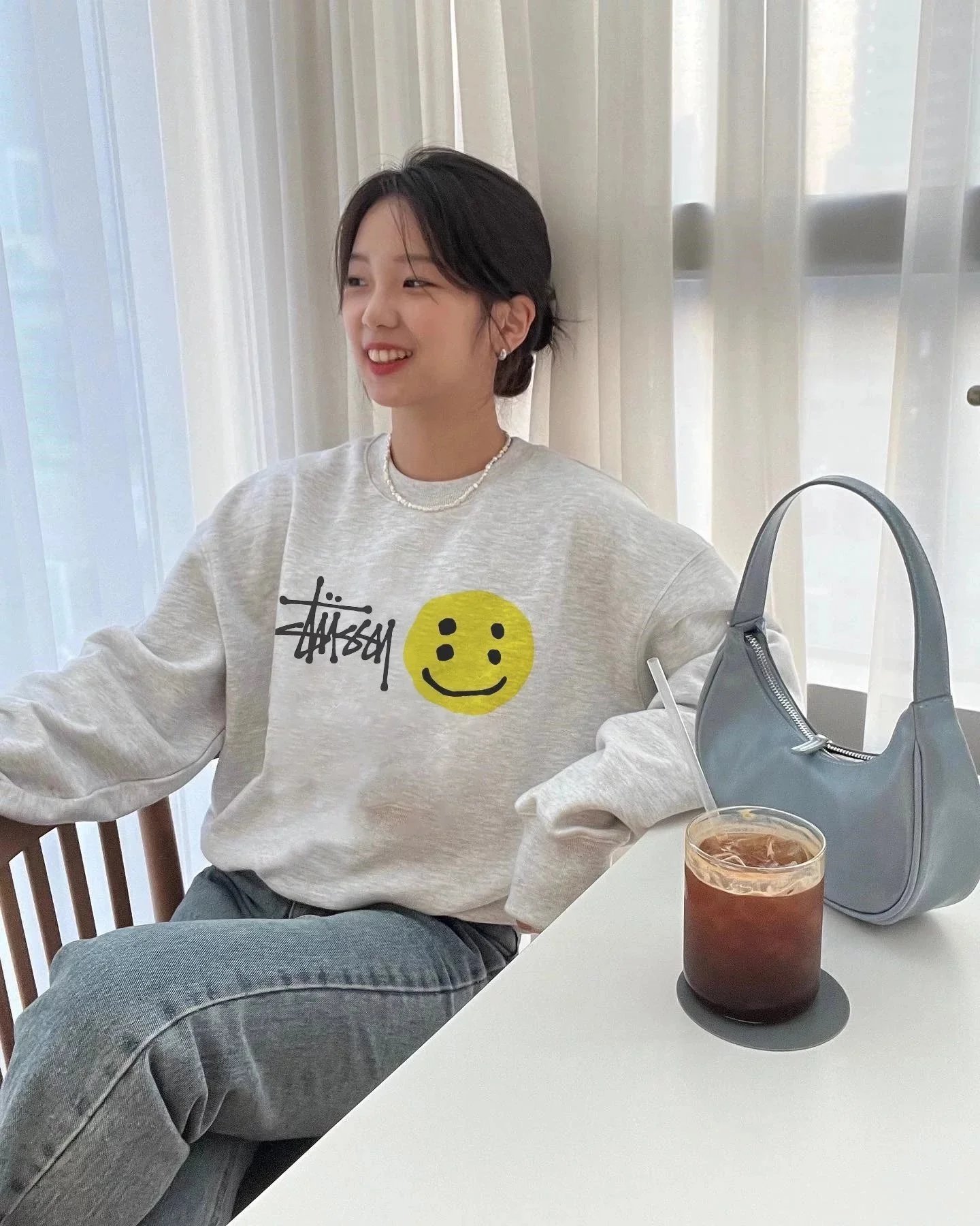 Stussy Landing LS Smiley Letter Hoodie photo 2