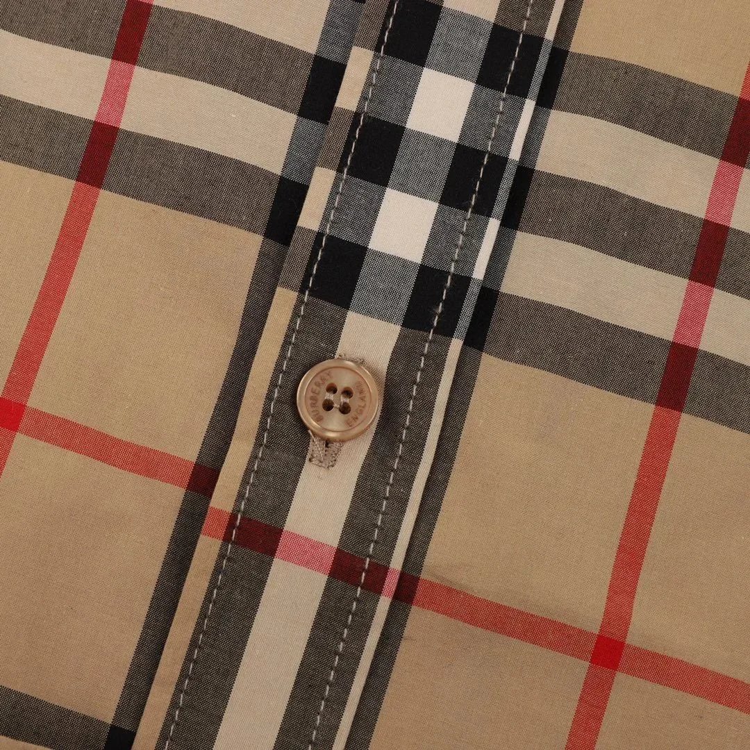 Burberry Classic Check Long-Sleeve Shirt Beige Multicolor - 7