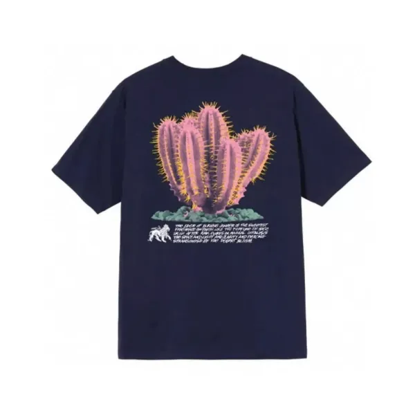 Design Cactus Print Graphic T-Shirt Black - 9