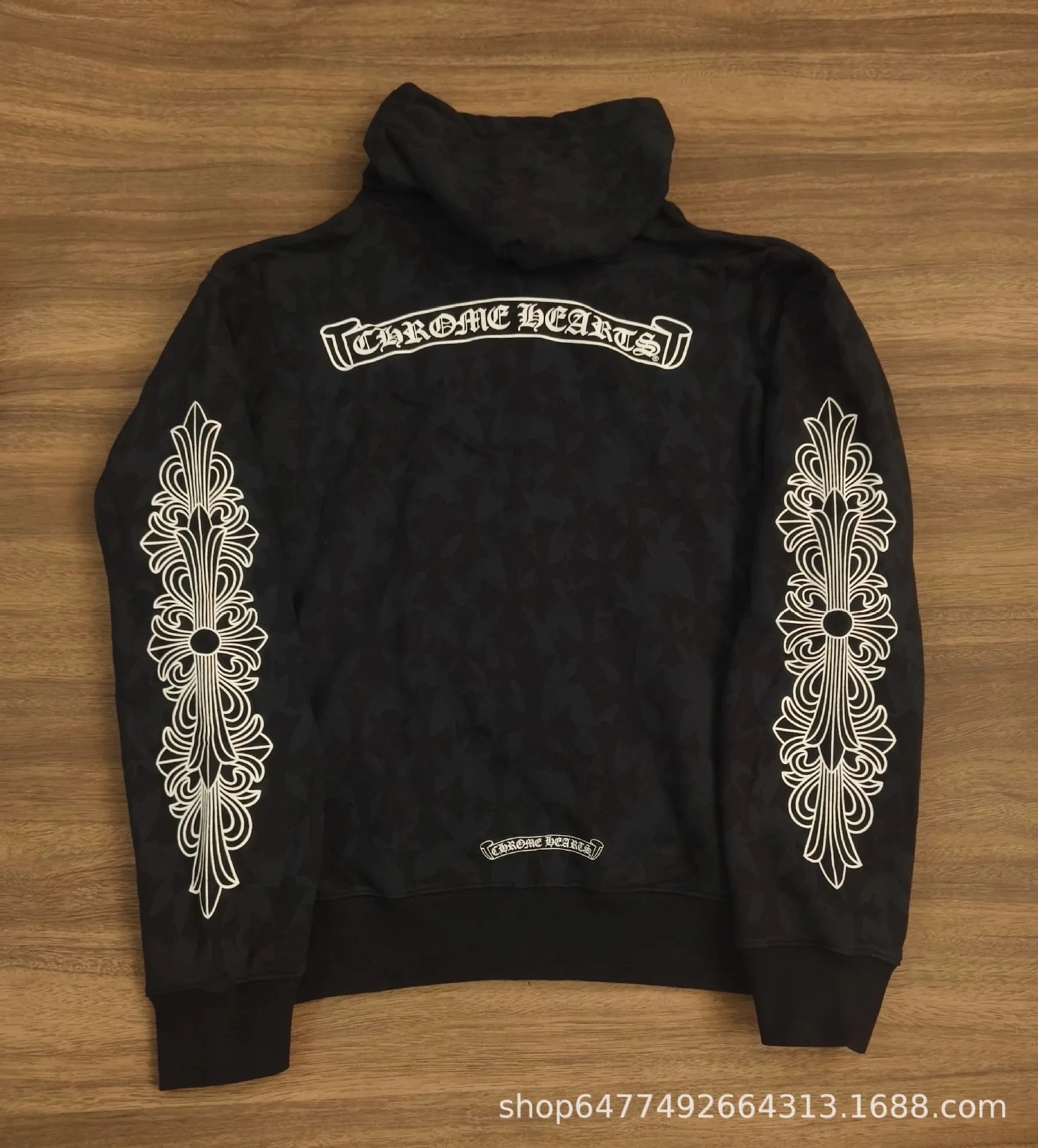 Chrome Hearts Cross Print Hoodie photo 5