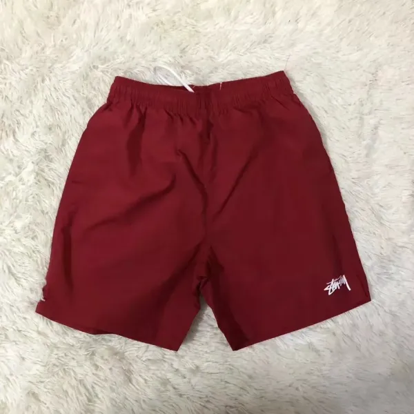 Stussy Logo Shorts Purple Shorts - 6