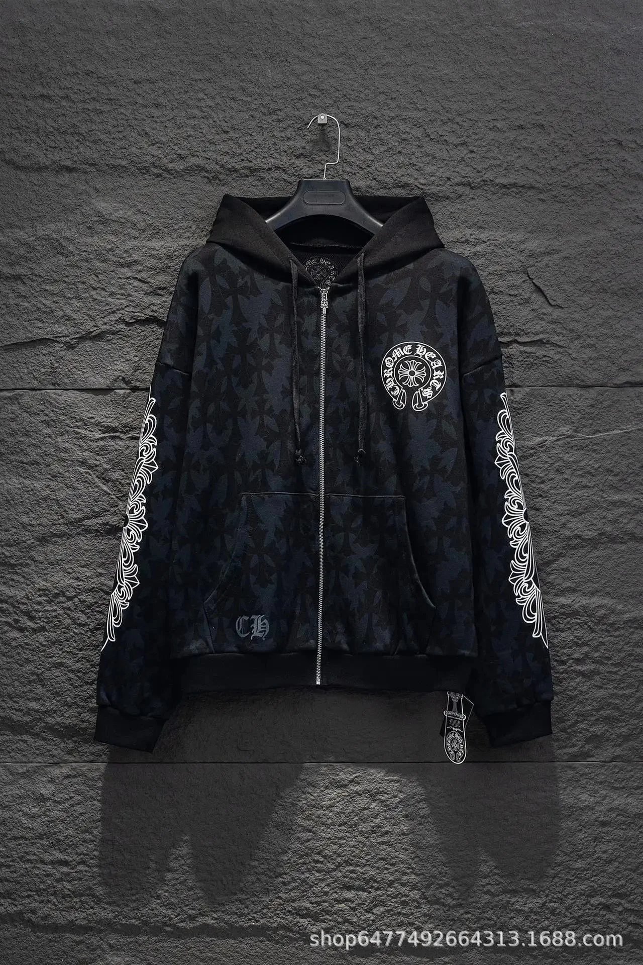 Chrome Hearts Cross Print Hoodie photo 3