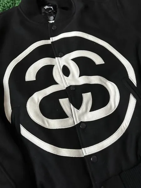 Gucci GG Logo Bomber Jacket Black Outerwear - 9