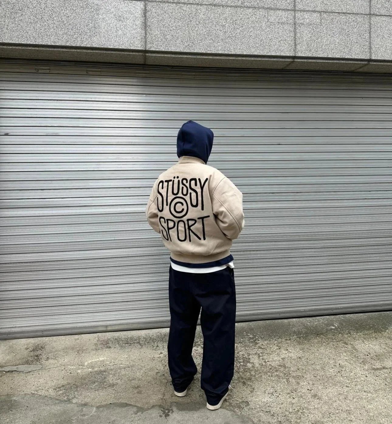 Stussy Varsity Jacket Beige Outerwear - 4