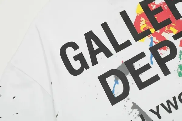 Gallery Dept. Paint Splatter Oversized T-Shirt White - 8