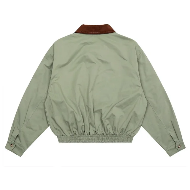 Polo Ralph Lauren Jackets Zip-Front Jacket with Corduroy Collar and Plaid Lining product detail image 3