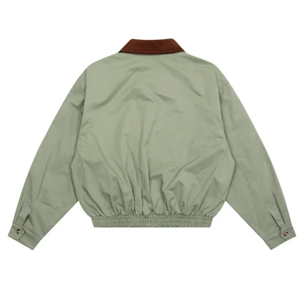 Polo Ralph Lauren Windbreaker Navy with Corduroy Collar Jacket - 4