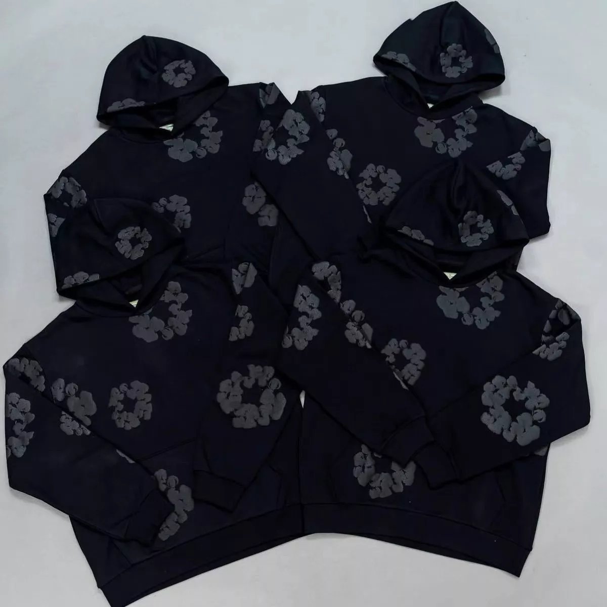 Foam Logo Black Hoodie Set photo 7
