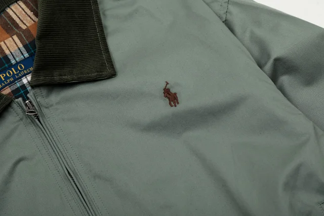 Polo Ralph Lauren Jackets Zip-Front Jacket with Corduroy Collar and Plaid Lining product detail image 28