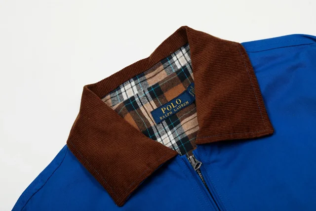 Polo Ralph Lauren Jackets Zip-Front Jacket with Corduroy Collar and Plaid Lining product detail image 37