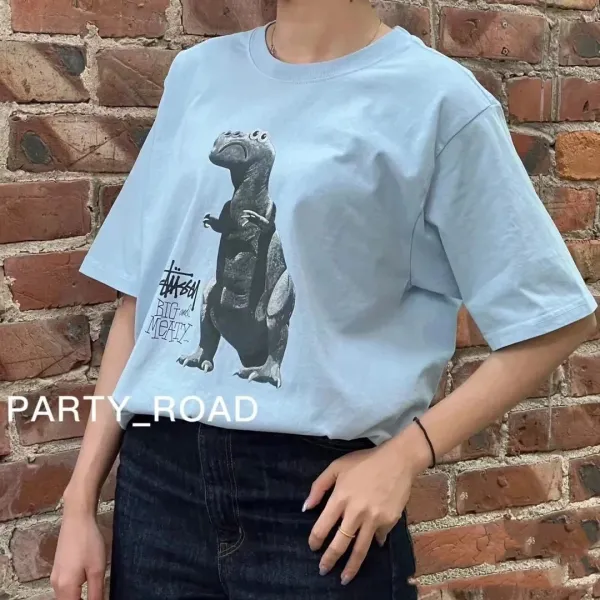 Stussy Big and Meaty T-Rex Graphic T-Shirt White - 8