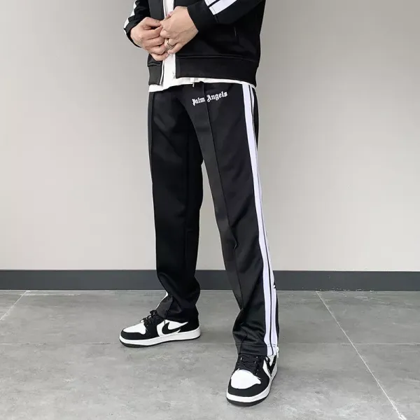 Palm Angels Track Pants Light Blue with White Side Stripe Pants - 17
