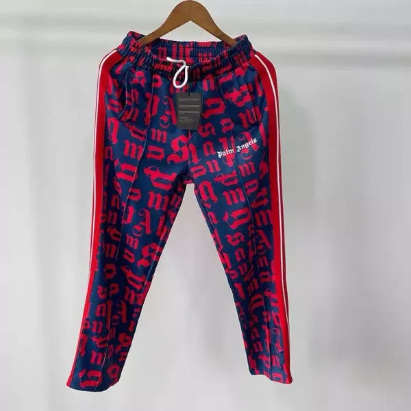 Palm Angels Track Pants Light Blue with White Side Stripe Pants - 50
