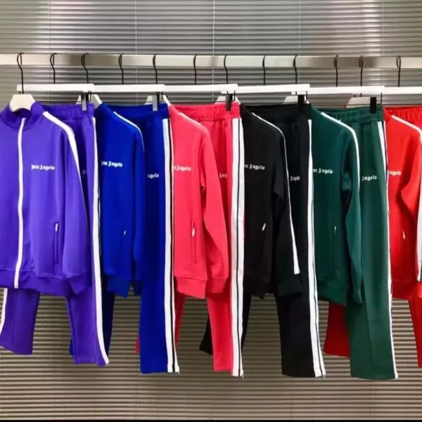 Palm Angels Track Jacket Light Blue Outerwear - 5