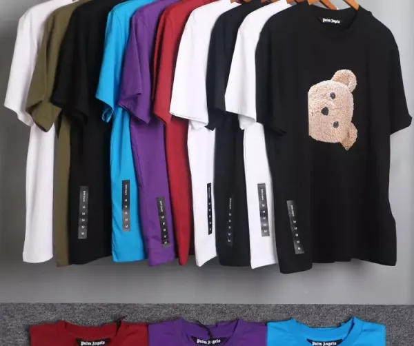 Palm Angels Teddy Bear Print Black T-Shirt - 5