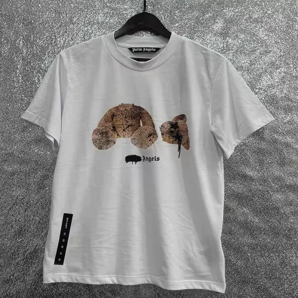 Palm Angels Teddy Bear Print Black T-Shirt - 37