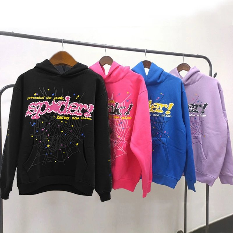 Spider! Hares The Alive Embellished Spiderweb Hoodie Purple - 8
