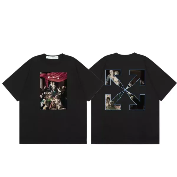 Off-White x Caravaggio Art Print Black T-Shirt - 1