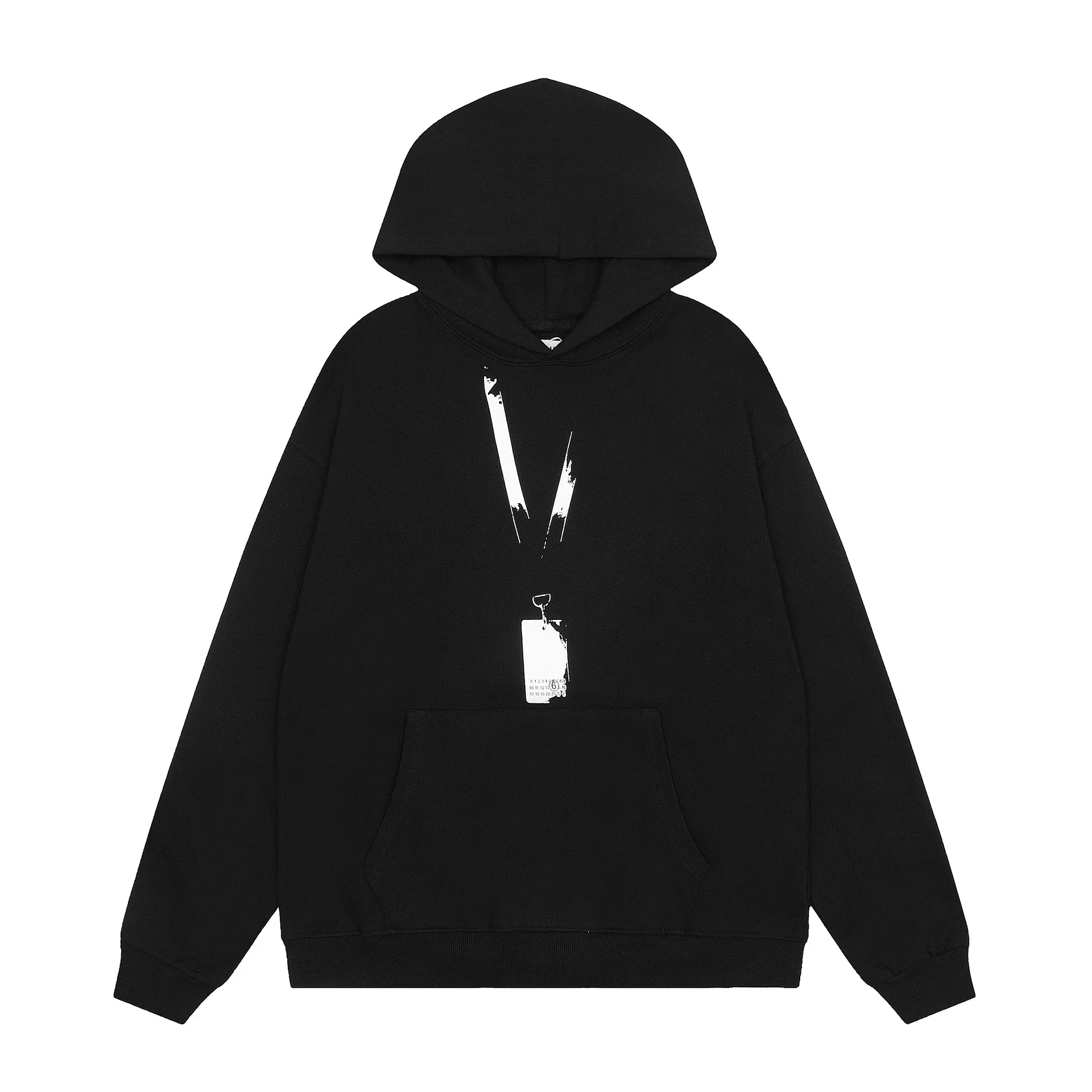 MM6 Autumn and Winter Loose Jacket Casual Hooded Sweatshirt Trendy Print product image