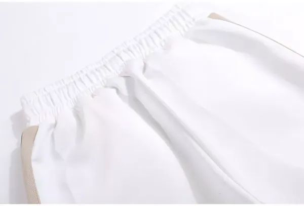Palm Angels Track Jacket White Beige Stripe Outerwear - 43