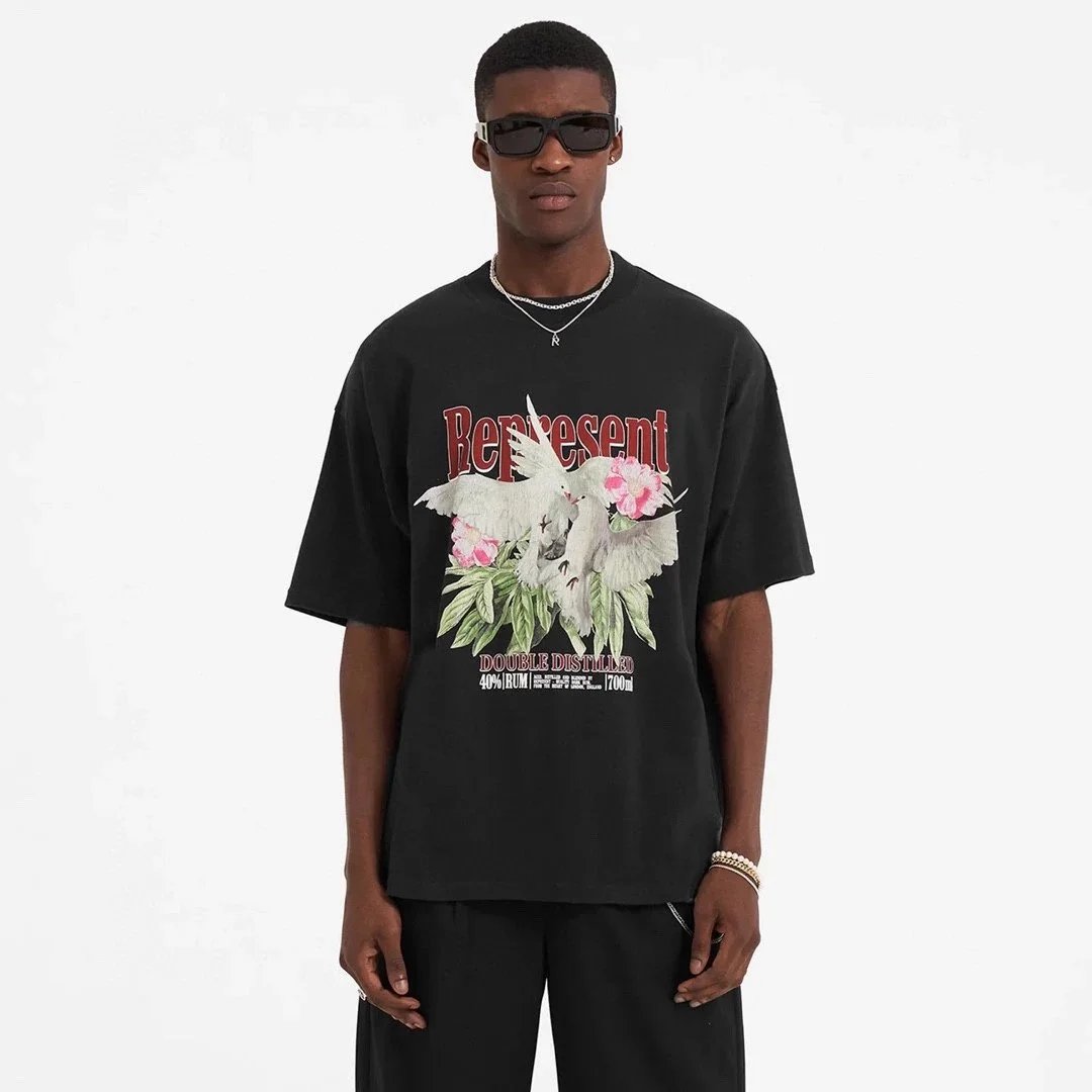 Represent Manchester City Inspired Graphic T-Shirt Off-White - 5