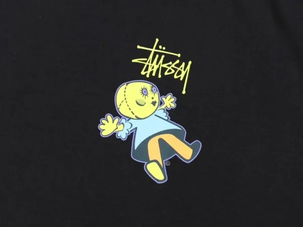 Stussy x Cartoon Character Pocket Tee White T-Shirt - 9