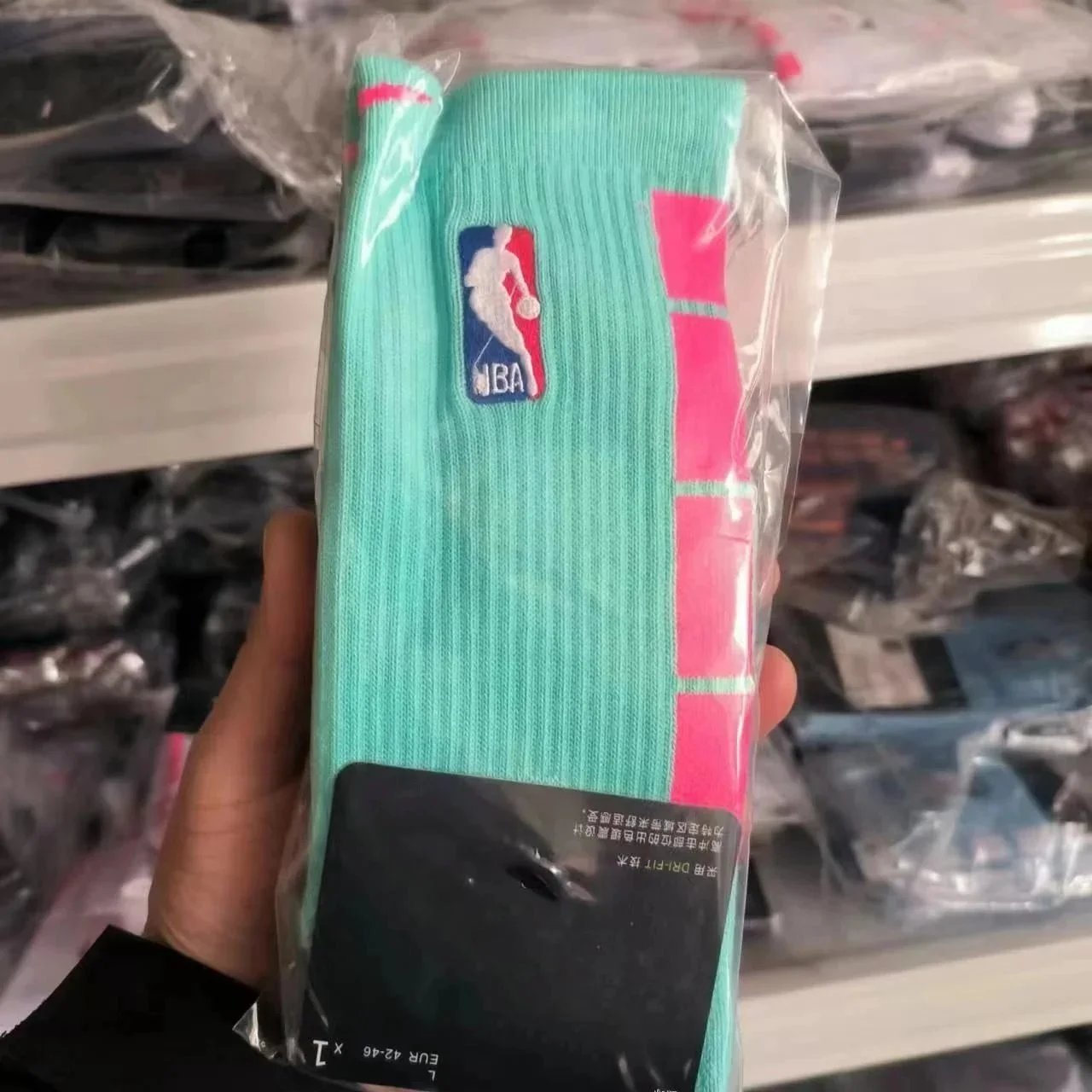 NBA Socks Crew Basketball with Terry Sole — Crew Terry Sole 18