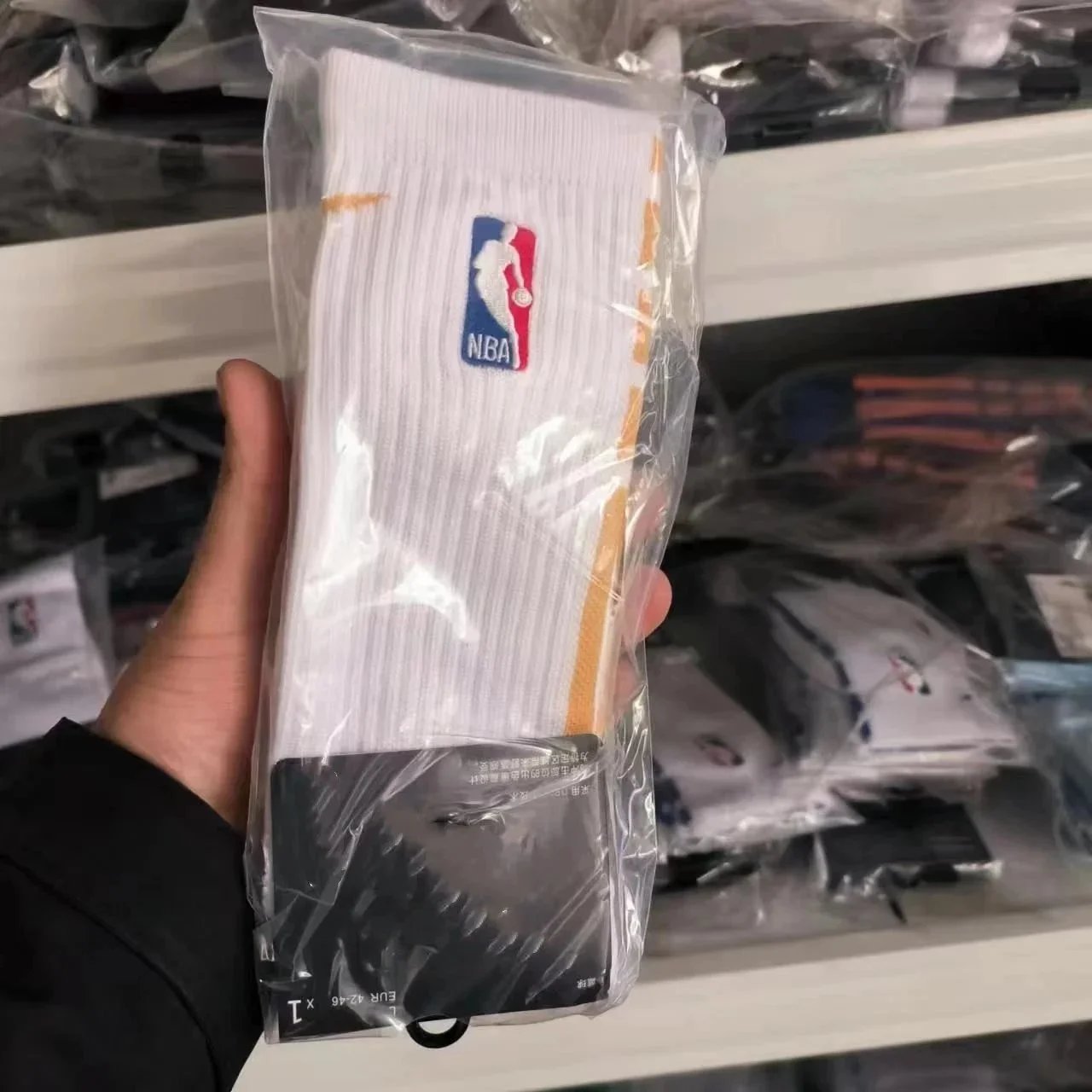 NBA Socks Crew Basketball with Terry Sole — Crew Terry Sole 28