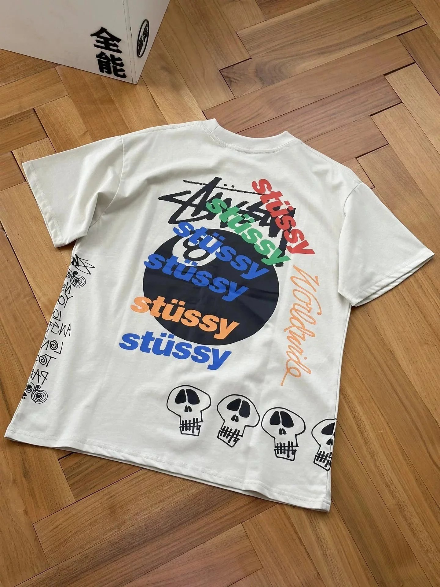Stussy 8 Ball Skull T-Shirt photo 6