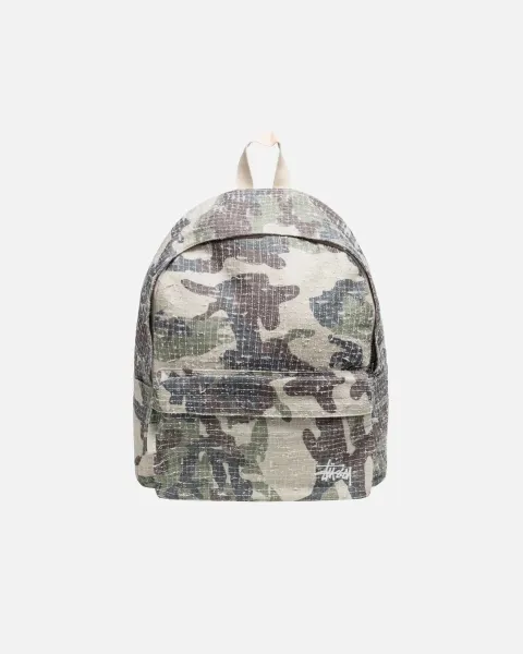 Stussy Mini Backpack Camo Print Casual Backpack - 20