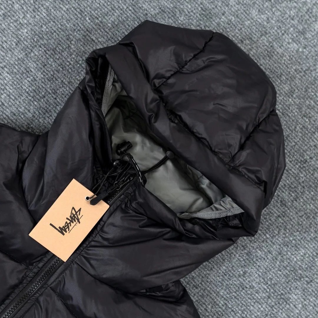 White Duck Down Hoodie Puffer photo 5
