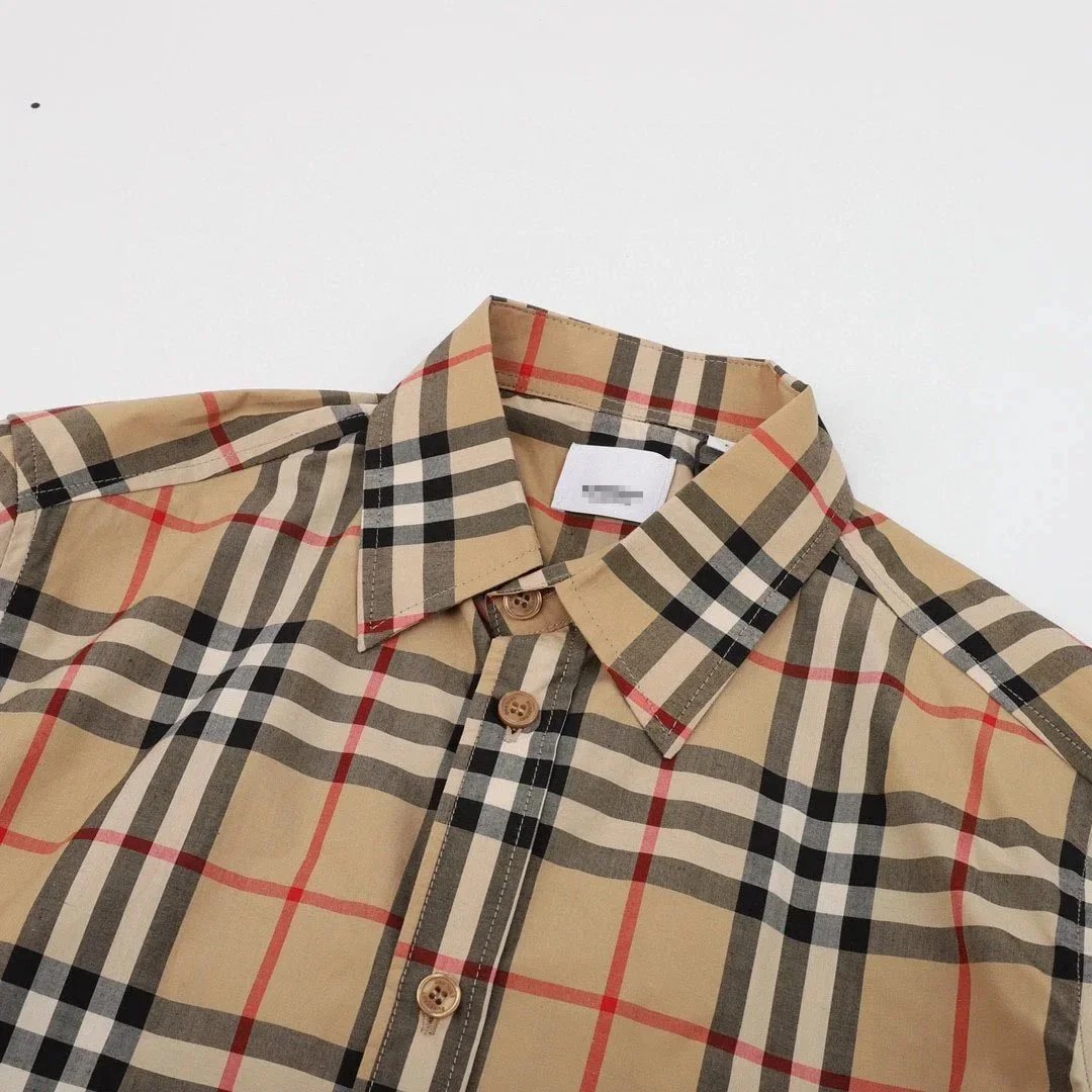 Burberry Classic Check Long-Sleeve Shirt Beige Multicolor - 6