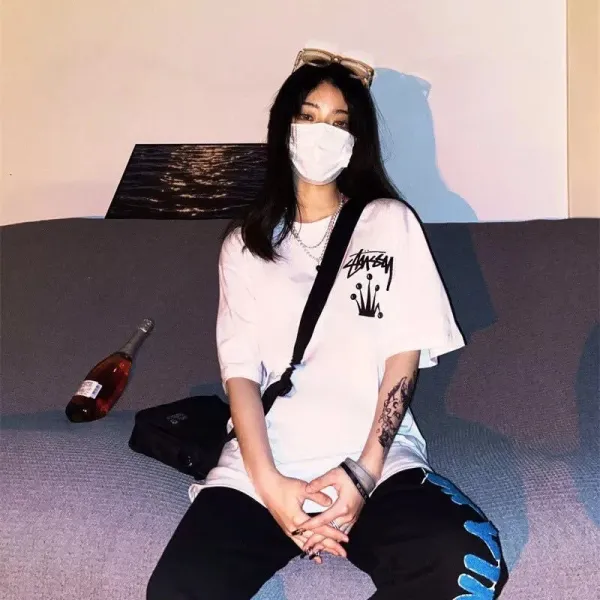 Stussy Crown Logo Oversized T-Shirt White - 9