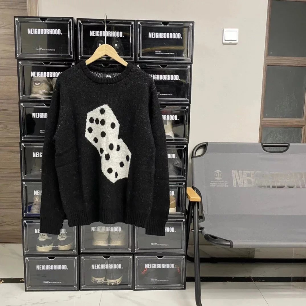 Stussy Dice Wool Crew Neck Sweater photo 4