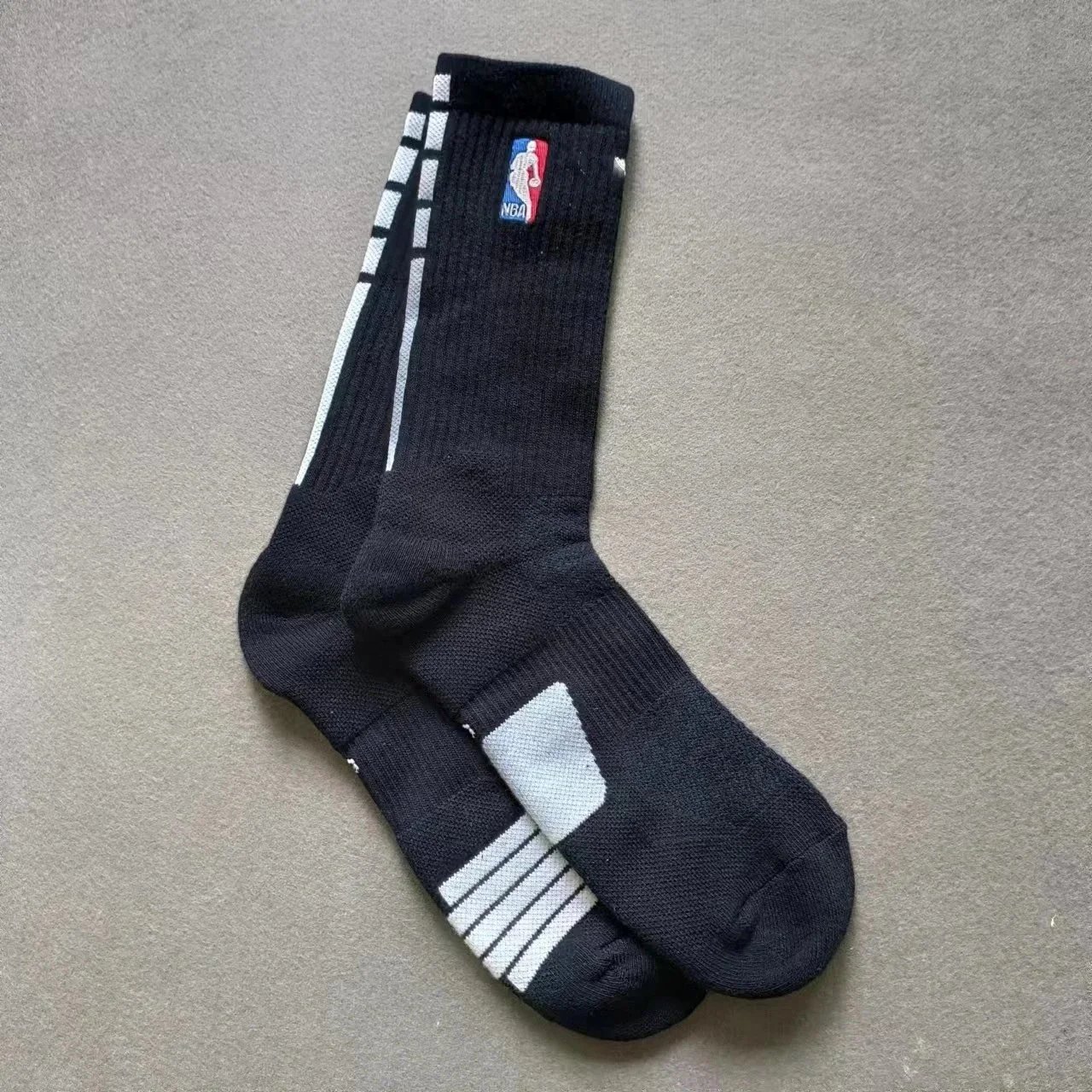 NBA Socks Crew Basketball with Terry Sole — Crew Terry Sole 2